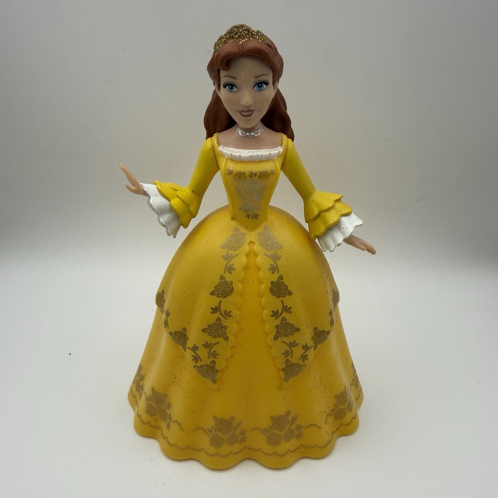 Disney Sofia the Queen First Royal Family Figurine Yellow Gown Glitter Accents